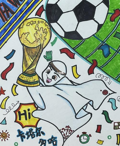 欧洲杯2020卡通（欧洲杯主题绘画）